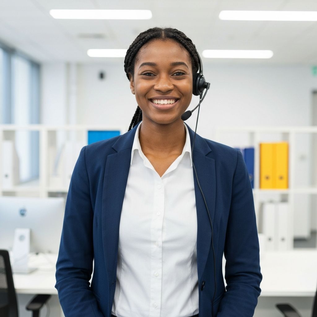 Friendly customer support representative